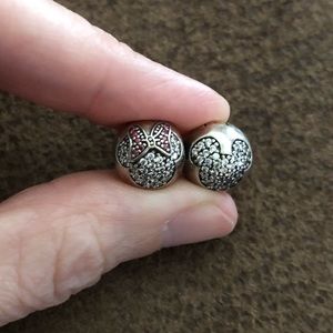 Disney Pandora Charm Clips, Mickey & Minnie